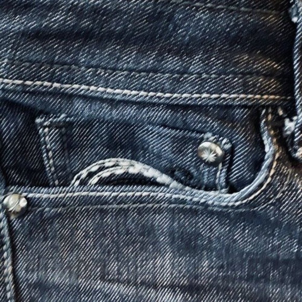 DOROTHY PERKINS Womens Jeans Dark Wash Blue Denim Bootcut Sz 10 Made in UK - Picture 13 of 13